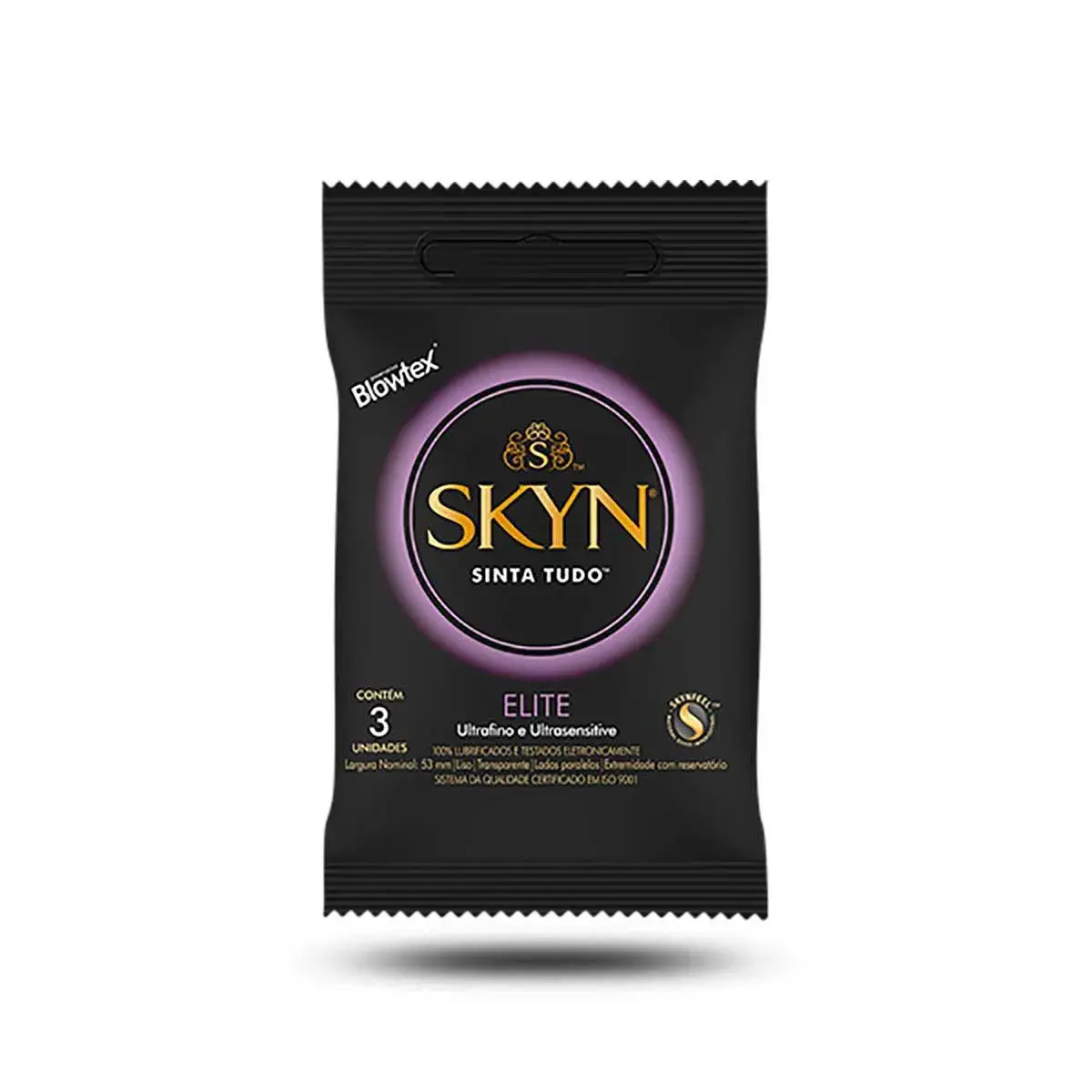 Camisinha Blowtex Skyn Elite com 3 unidades