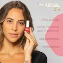 Base e Esmalte Fortalecedor de Unhas LaKesia Duo Vermelho Framboesa com 9ml