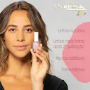 Base e Esmalte Fortalecedor de Unhas LaKesia Duo Rosa Lichia com 9ml
