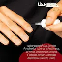 Base e Esmalte Fortalecedor de Unhas LaKesia Duo Rosa Lichia com 9ml