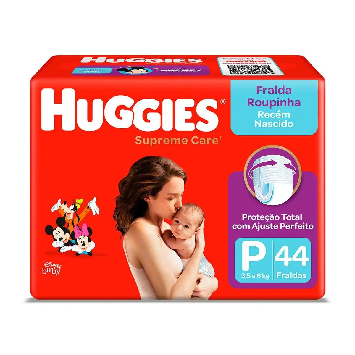 Fralda Huggies Roupinha Supreme Care P - 44 Unidades