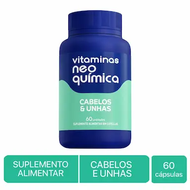 Vitamina Neo Química Cabelos e Unhas - 60 Cápsulas