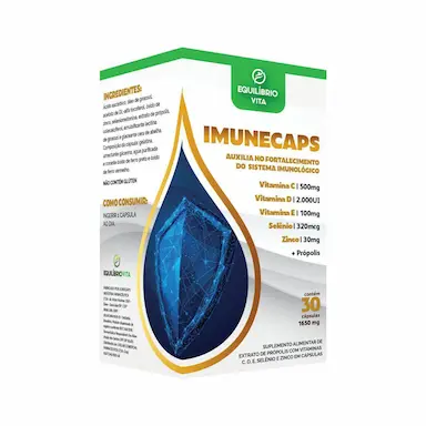 Suplemento Alimentar Imunecaps 1650mg Equilíbrio Vita com 30 Cápsulas