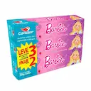 Kit Gel Dental Infantil Condor Kids Barbie com 3 unidades de 50g cada