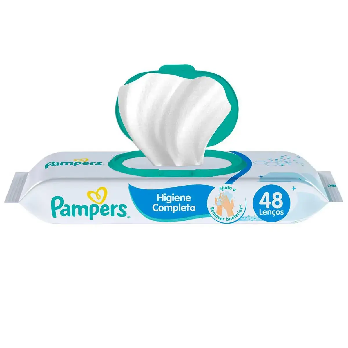 Lenço Umedecido Pampers Higiene Completa com 48 unidades