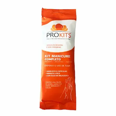 Kit Manicure Completo Prokits com Palito, Lixa, Luvas e Toalha
