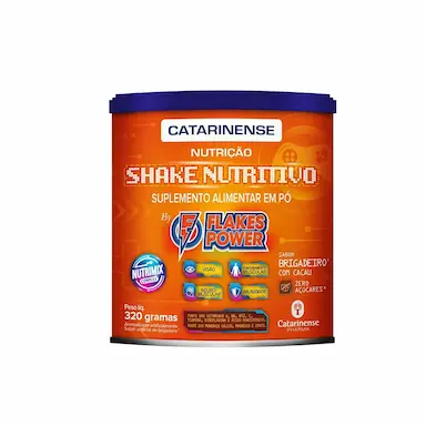 Suplemento Alimentar em Pó Shake Nutritivo Flakes Power Brigadeiro com 320g