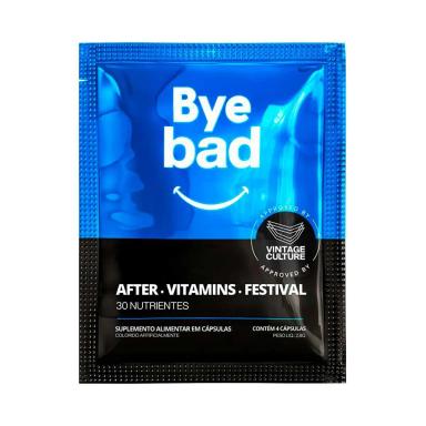 Suplemento Alimentar Pós-Festa Bye Bad com 4 Cápsulas
