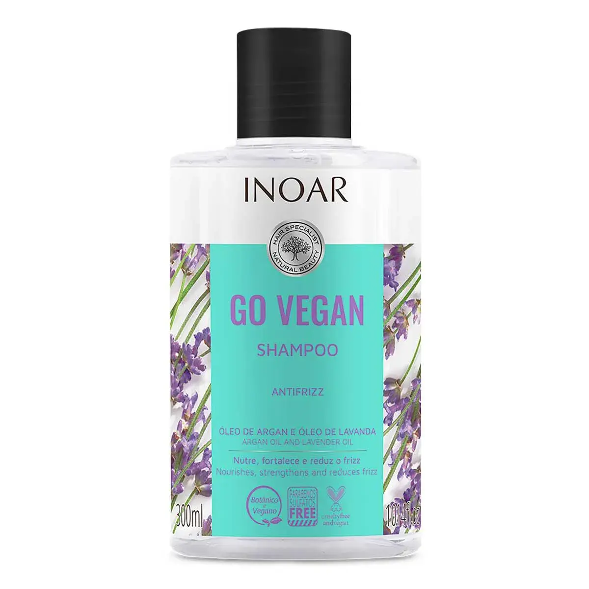 Shampoo Inoar Go Vegan Antifrizz com 300ml