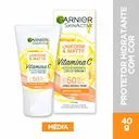 Protetor Solar Hidratante Facial Garnier Uniform & Matte Vitamina C FPS 50 Cor Média 40g