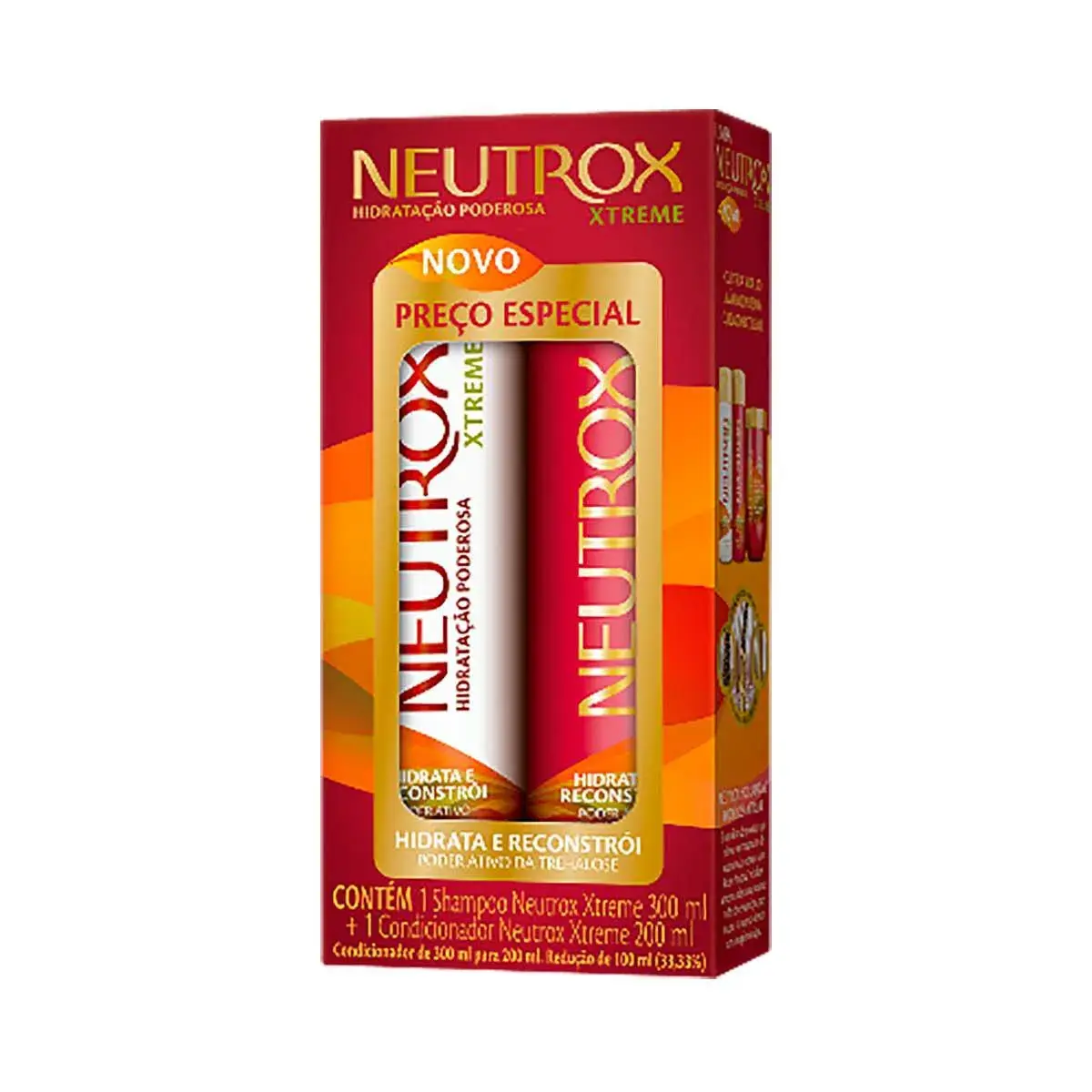 Kit Neutrox Xtreme Shampoo com 300ml + Condicionador com 200ml