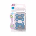 Kit Chupeta MAM Comfort Cor Azul Tamanho 1 - RN a 6 meses com 2 Unidades