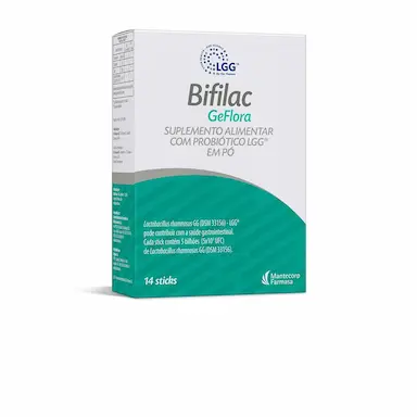 Suplemento Alimentar Bifilac Geflora com 14 Sticks