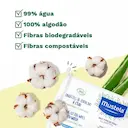 Toalha Umedecida de Algodão Mustela Bio com 60 Unidades