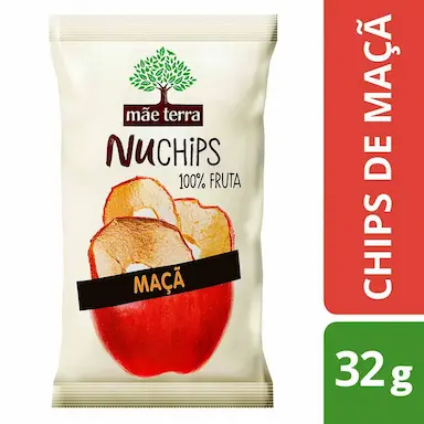 Chips Mãe Terra Nuchips Maçã Desidratada com 32g