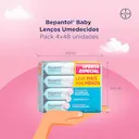 Kit Lenço Umedecido Bepantol Baby com 4 pacotes de 48 unidades cada