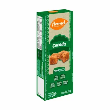 Cocada Flormel Zero Açúcar com 60g