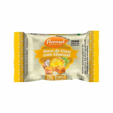 Doce de Coco Flormel com Abacaxi Zero Açúcar com 20g