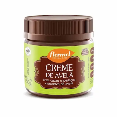 Creme de Avelã Crocante Flormel Zero Açúcar com 150g