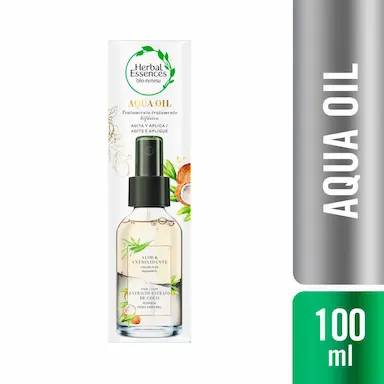 Aqua Óleo para os Cabelos Herbal Essences Babosa & Extrato de Coco com 100ml