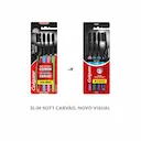 Kit Escova de Dente Colgate Slim Soft Black Carvão 4 unidades