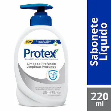 Sabonete Líquido para Mãos Limpeza Profunda Protex Antibacteriano com 220ml