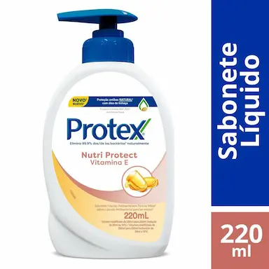 Sabonete Líquido para as Mãos Protex Vitamina E com 220ml
