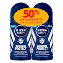 Kit Desodorante Roll-On Nivea Men Original Protect com 2 Unidades