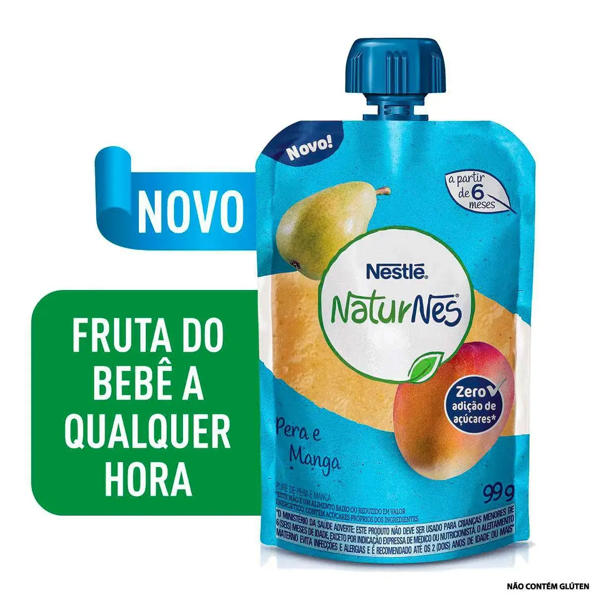 Purê Orgânico Nestlé Naturnes Pera e Manga com 99g