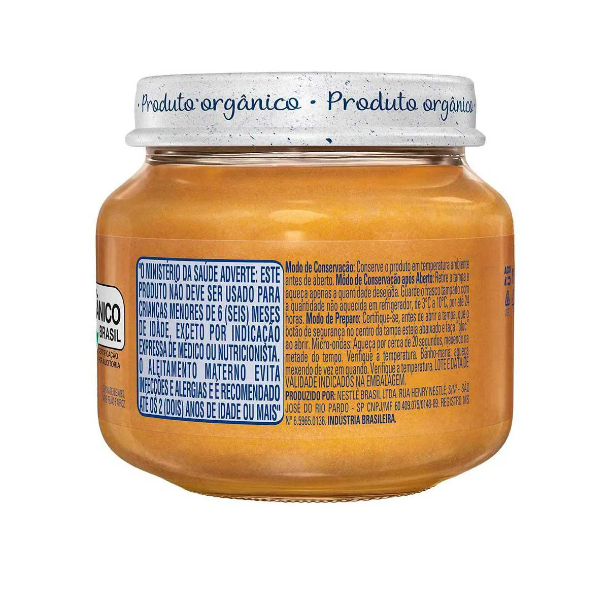 Papinha Orgânica Nestlé Naturnes Carne, Feijão e Legumes com 115g