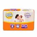 Fralda Pom Pom Protek Proteção de Mãe M - 48 Unidades