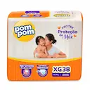 Fralda Pom Pom Protek Proteção de Mãe XG - 38 Unidades