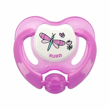 Chupeta Kuka Lovely Ortodôntica Tamanho 2 Rosa com 1 Unidade