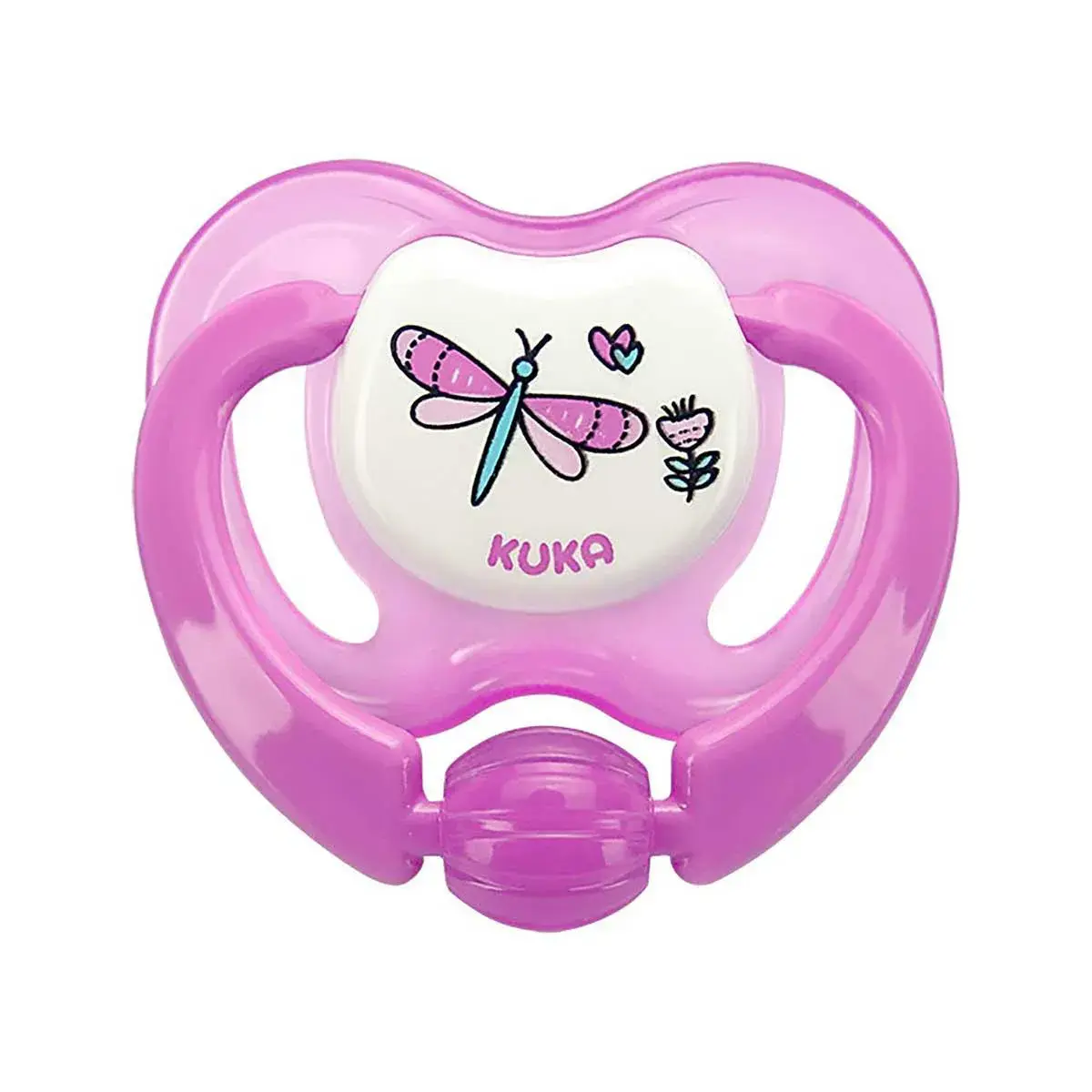 Chupeta Kuka Lovely Ortodôntica Tamanho 2 Rosa com 1 Unidade