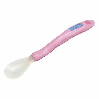 Colher Kuka com Ponta de Silicone Cor Rosa com 1 unidade