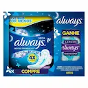 Kit Absorvente Always Noites Tranquilas Seca com 32 Unidades + Lenço Umedecido com 16 Unidades