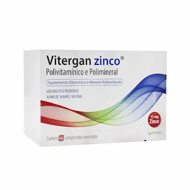Vitergan Zinco com 60 Comprimidos