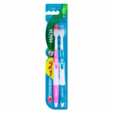 Escova de Dente Condor Flex com 2 Unidades