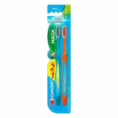 Kit Escova de Dente Condor Agile com 2 unidades