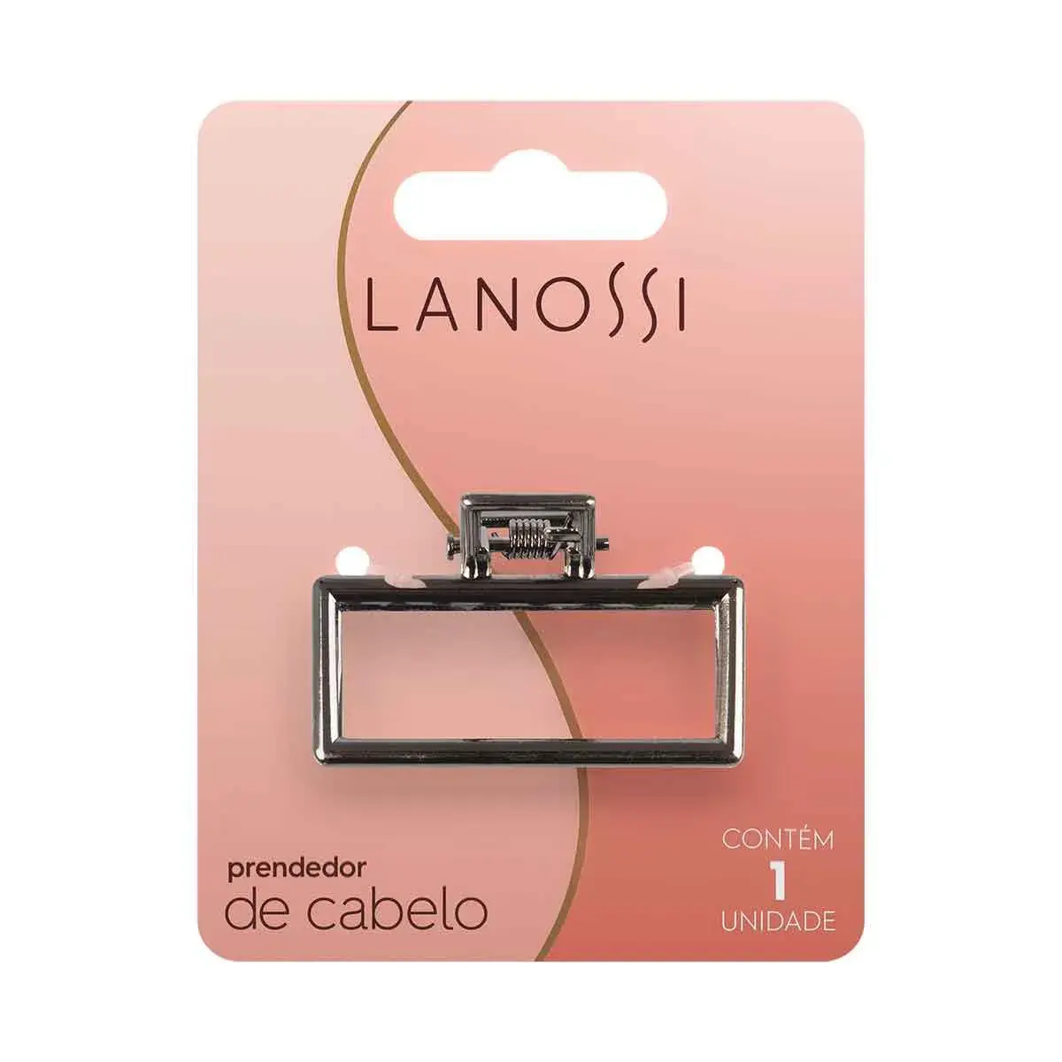 Piranha de Cabelo Lanossi Metal Onix com 1 Unidade