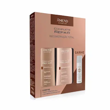 Kit Shampoo + Condicionador Amend Complete Repair 250ml cada + Shampoo a Seco 75ml