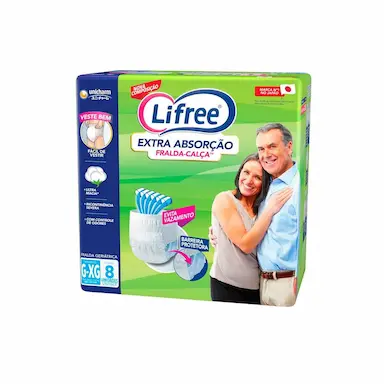 Roupa Íntima Lifree Extra Absorção G/XG 8 unidades