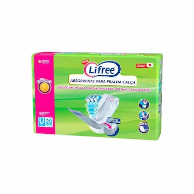 Refil para Roupa Íntima Lifree Absorvente Tamanho Único 20 unidades