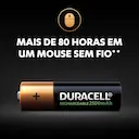 Pilha Alcalina Duracell Recarregável AA com 4 unidades