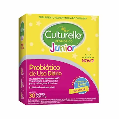 Probiótico Culturelle Junior Sem Açúcar com 30 sachês