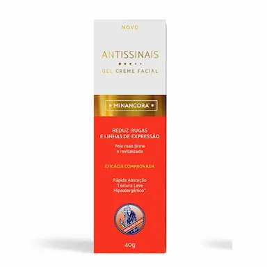 Gel Creme Facial Minancora Antissinais com 40g