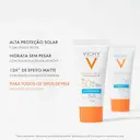 Protetor Solar Facial Vichy Capital Soleil Hydra-Matte FPS50 com 30g