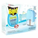 Kit Repelente Elétrico Raid Family 45 Noites Aparelho + Refil com 32,9ml