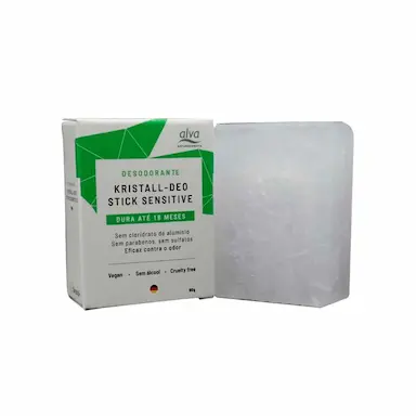 Desodorante de Pedra Stick Stone Kristall Sensitive Refil com 90g