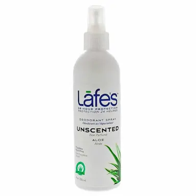 Desodorante Spray Lafe's Unscented com Aloe com 236ml